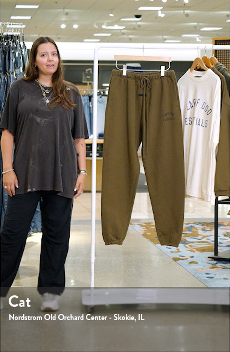 Essential Cotton Blend Fleece Sweatpants, sales video thumbnail