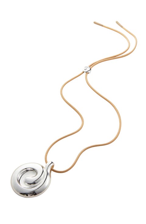 Nico Mirror Pendant Rope Necklace