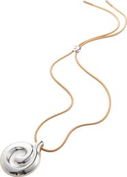 JENNY BIRD Nico Mirror Pendant Rope Necklace