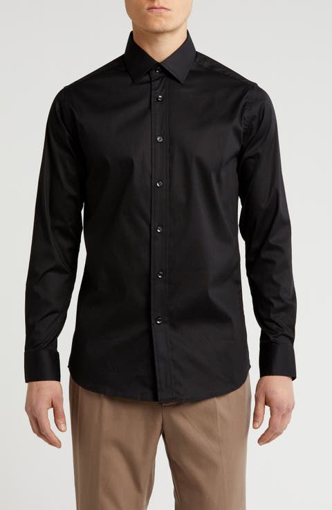 Modern Fit Stretch Cotton Dress Shirt