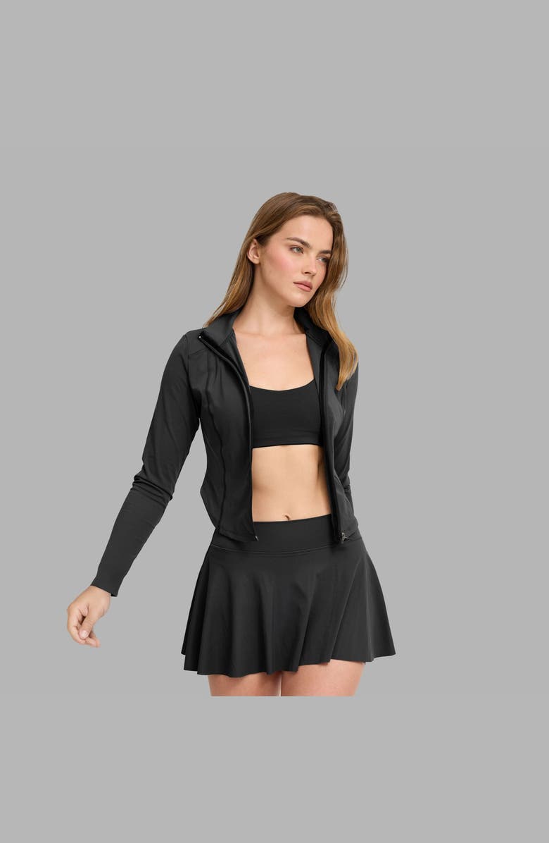 Blvck Paris Tennis Skirt, Alternate, color, Black