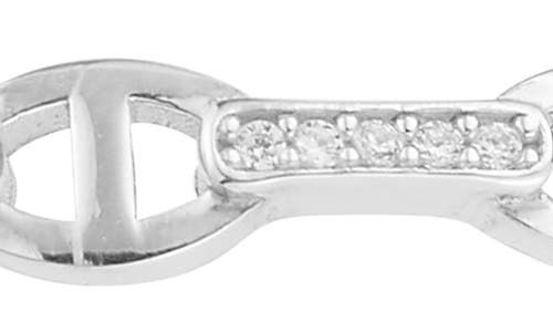 Chloe & Madison Chloe And Madison Link Bangle In Silver