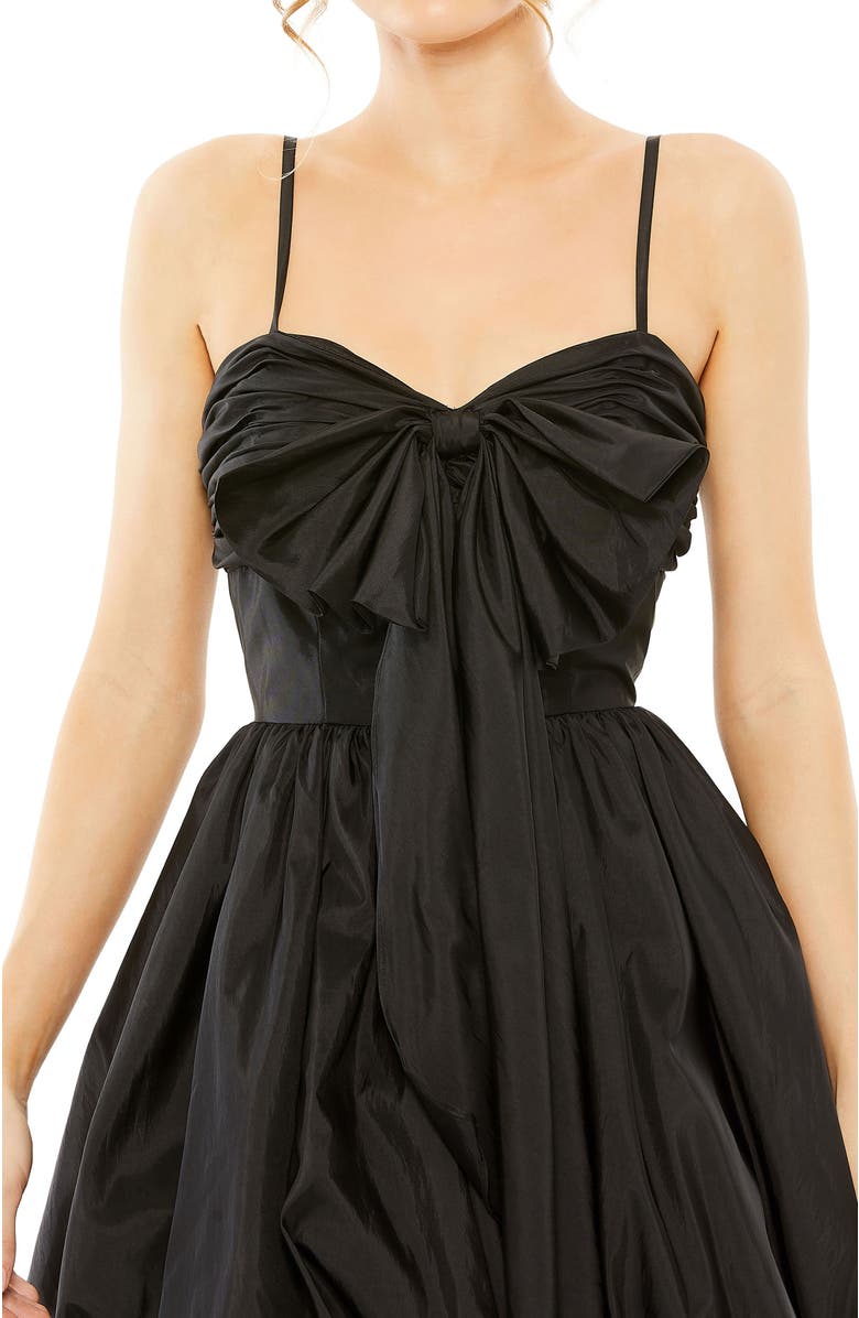 Mac Duggal Sweetheart Neck Taffeta Dress with Bow Detail, Alternate, color, 