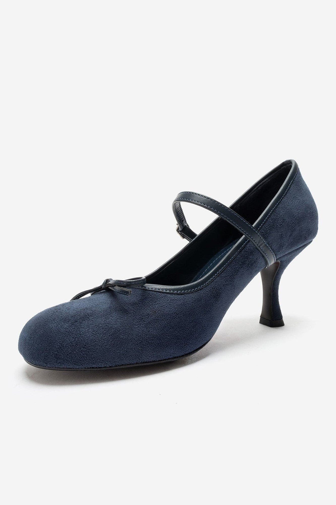 Acland Bow Stiletto Pump, Alternate, color, Navy Suede
