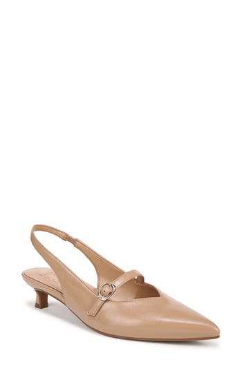 Naturalizer Women's Grayson Pointed Toe Kitten Heel Slingback Pumps In Taupe