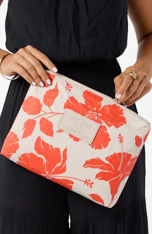 Aloha Collection Mid Salina Water Resistant Zip Pouch In Multi