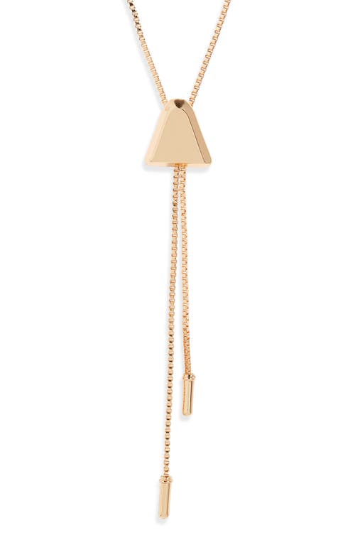 Open Edit Bolo Necklace In Gold