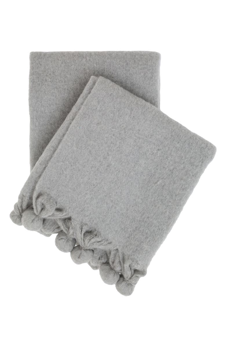 Pine Cone Hill Pompom Throw, Main, color, 