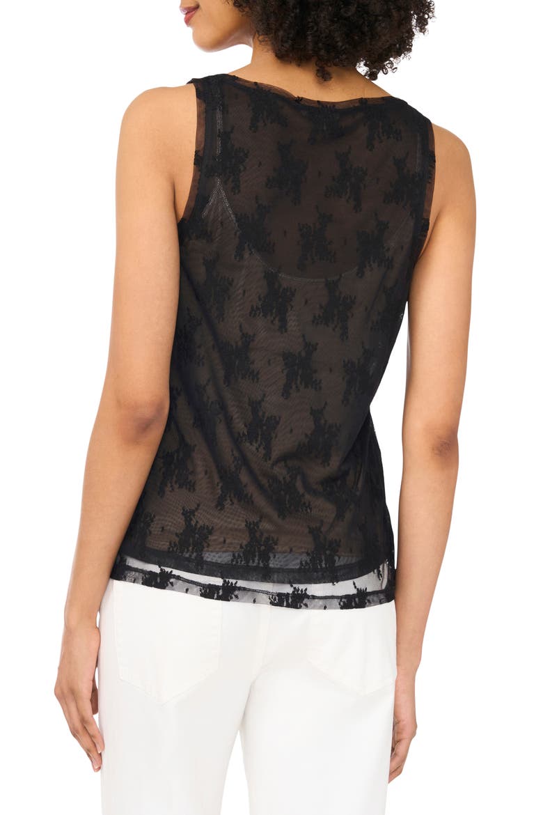 Mesh Lined Lace Tank, Alternate, color, RICH BLACK