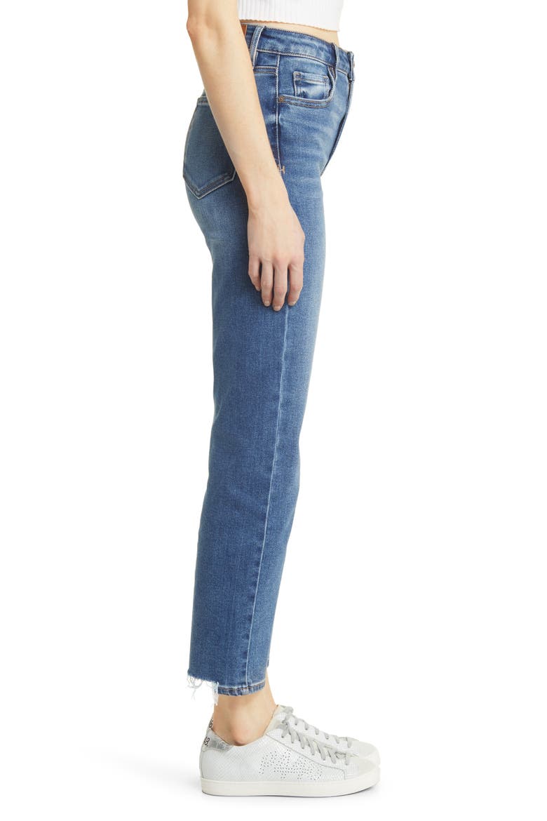 Tracey High Waist Straight Leg Jeans, Alternate, color, MEDIUM DARK WASH