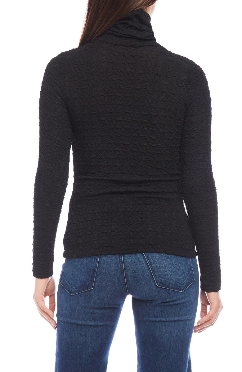 Karen Kane Textured Turtleneck Top, Alternate, color, 