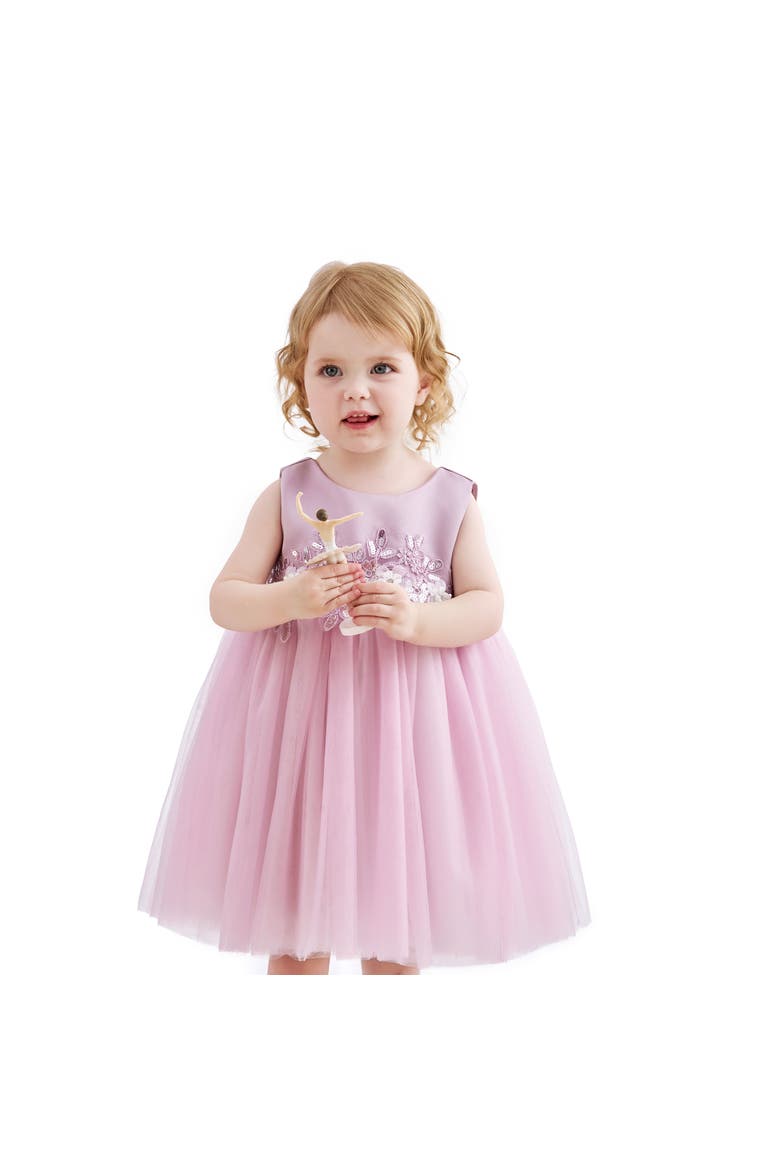 Ribbon Bloom Gown, Alternate, color, Purple