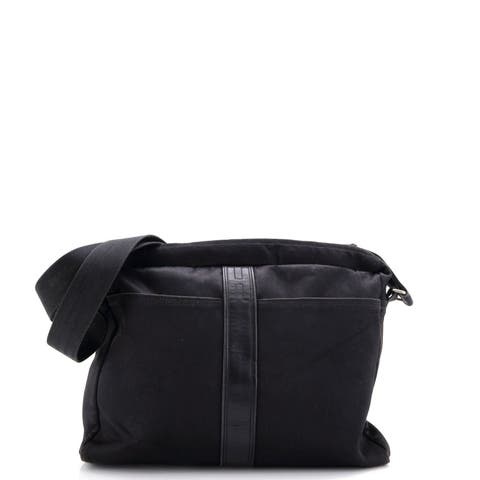 Acapulco Messenger Toile With Leather Large