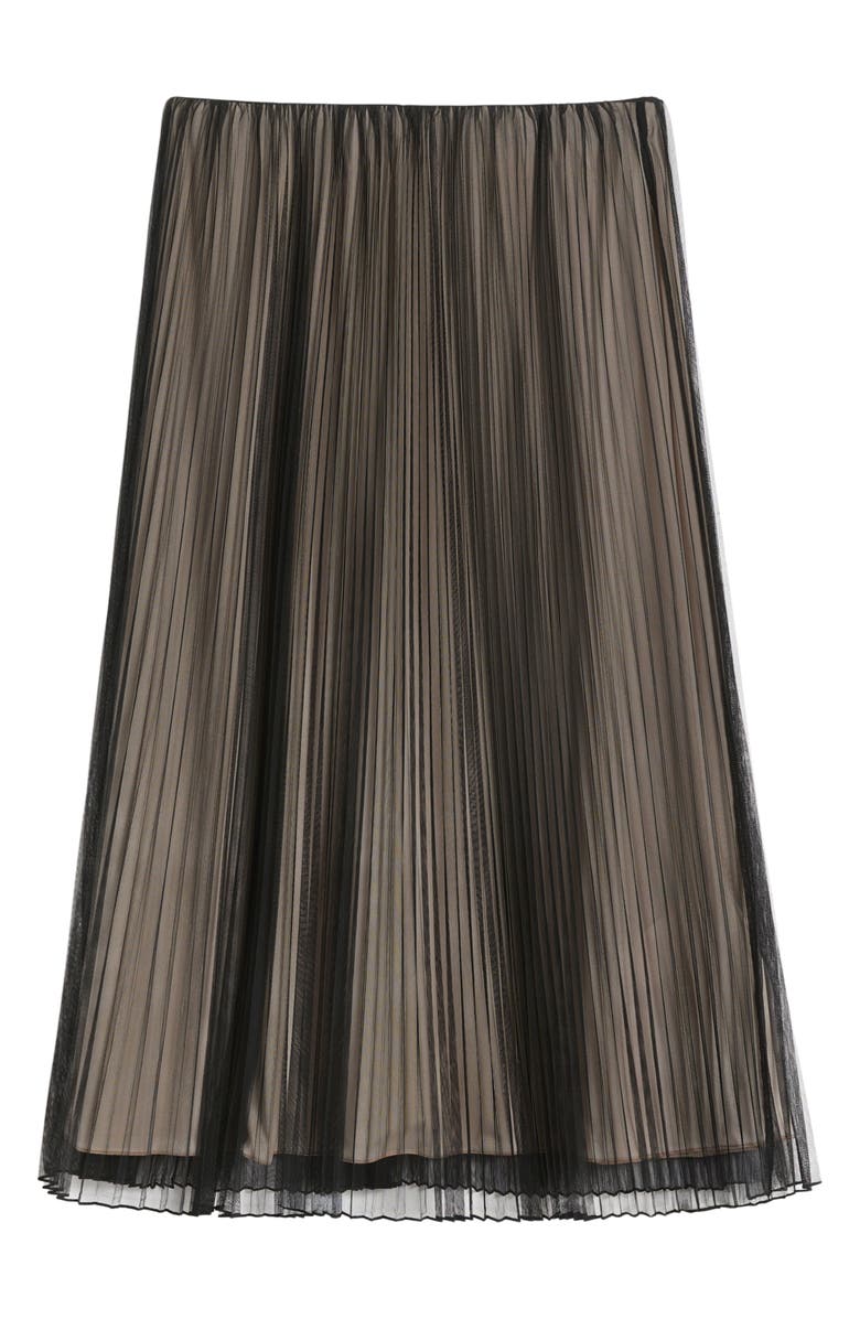 Weekend Max Mara Baby Pleated Maxi Skirt, Alternate, color, Black