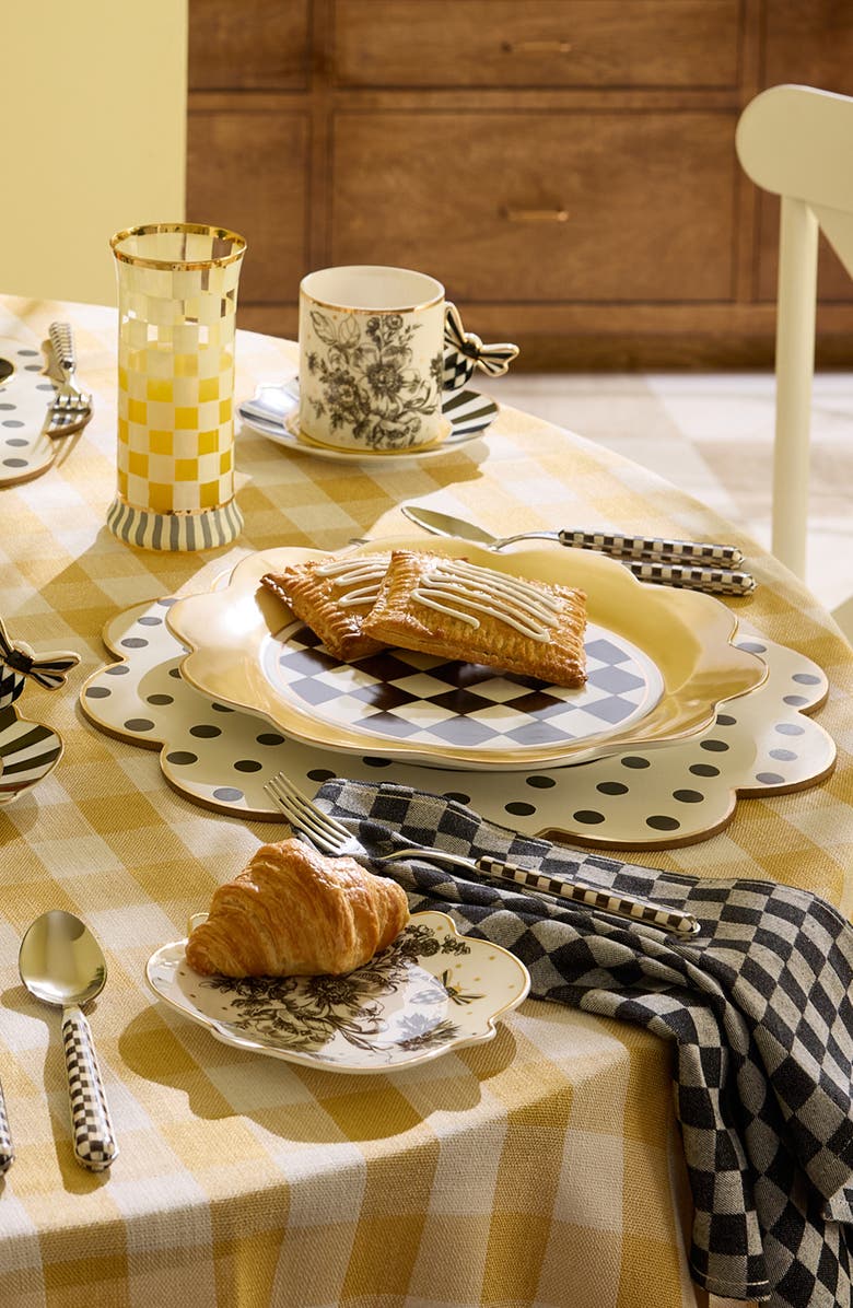 MACKENZIE CHILDS Buttercream Petal Dinner Plate, Alternate, color, Yellow