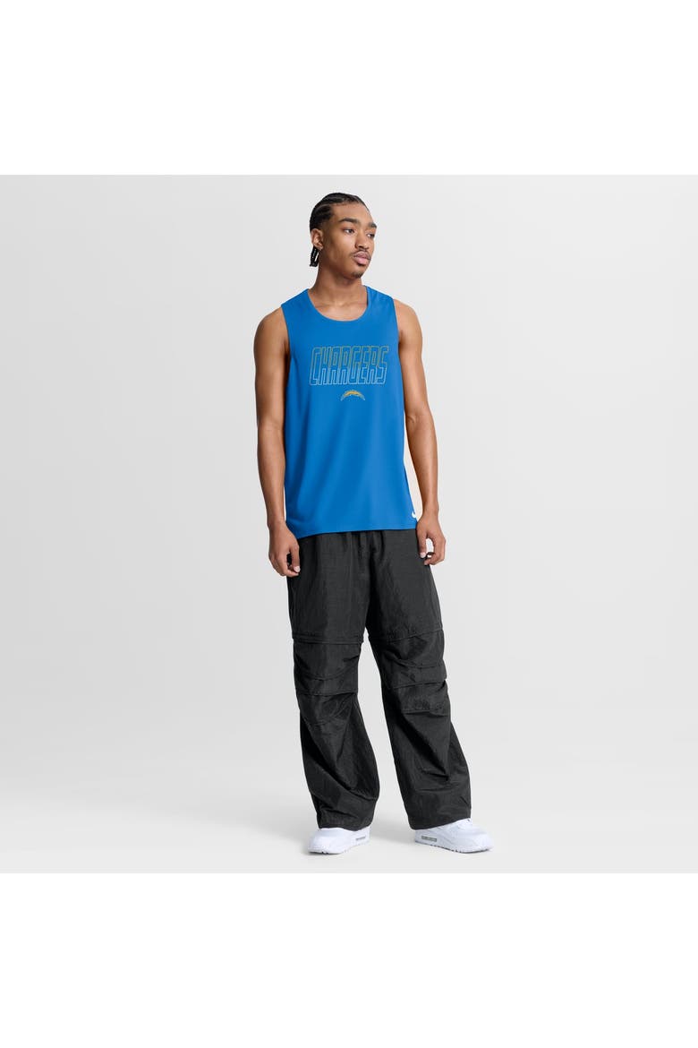 Men's Nike Powder Blue Los Angeles Chargers Kickoff Miler Dri-FIT Tank​ Top, Alternate, color, Powder Blue