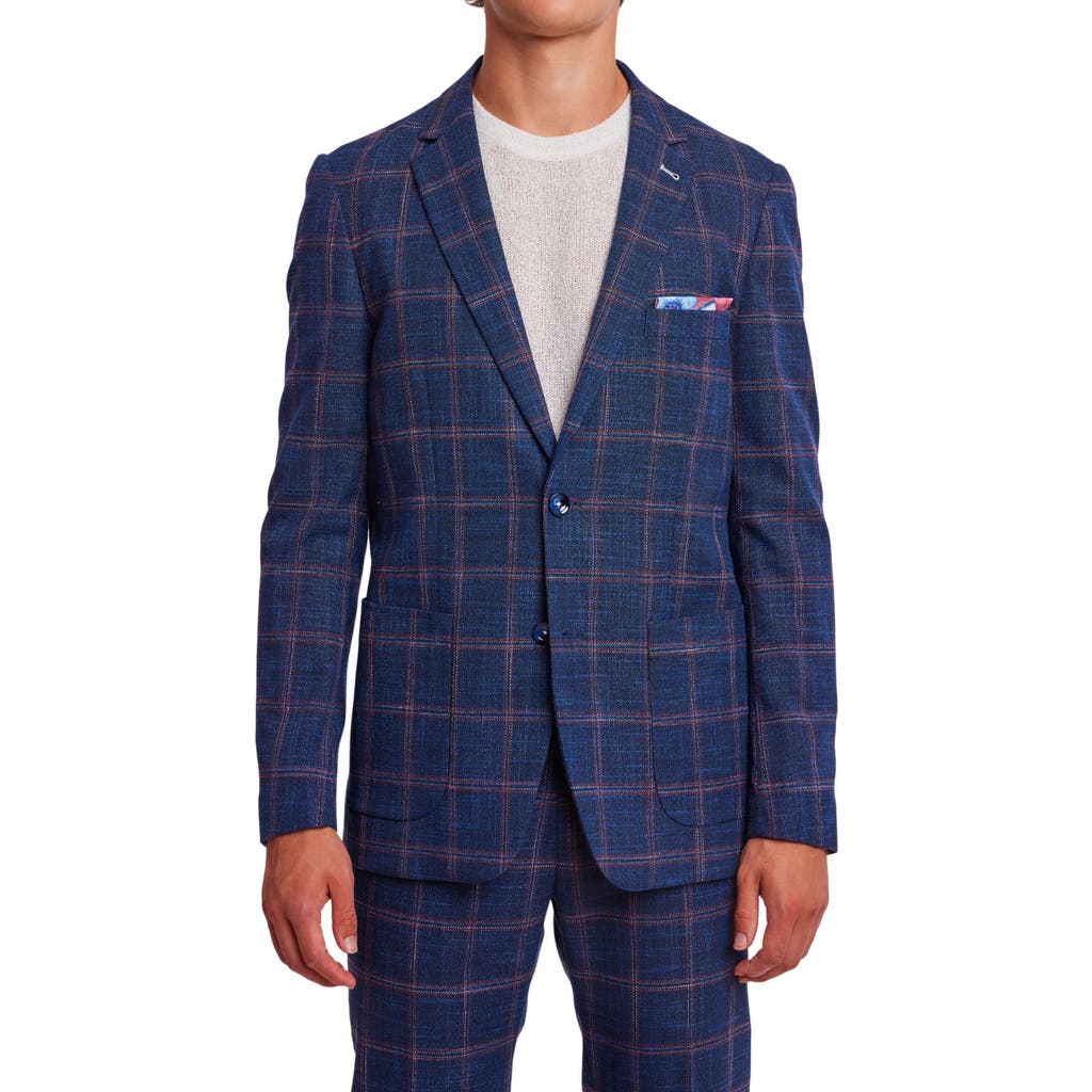 Paisley & Gray Dover Slim Fit Plaid Sport Coat In Blue
