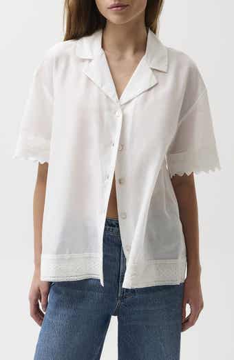 Maliah Silk & Cotton Camp Shirt