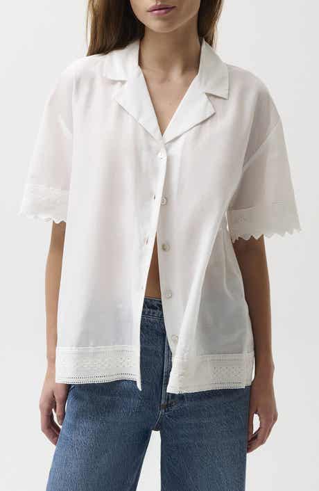 Maliah Silk & Cotton Camp Shirt