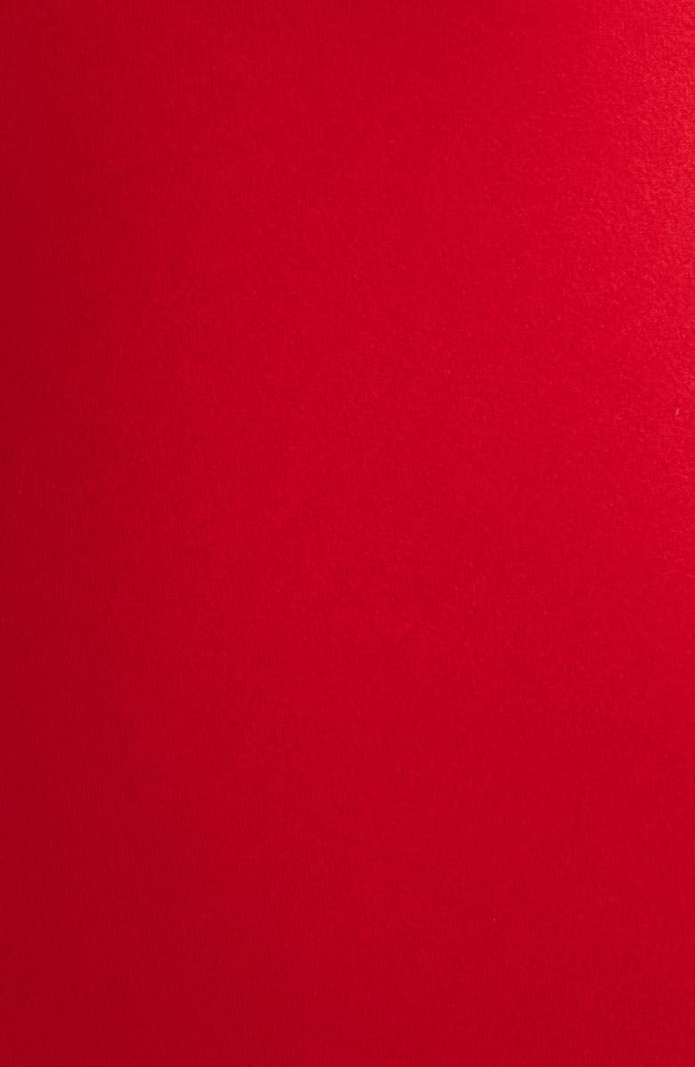 Lulus Raisa Pleat Detail Satin Slipdress, Alternate, color, Red