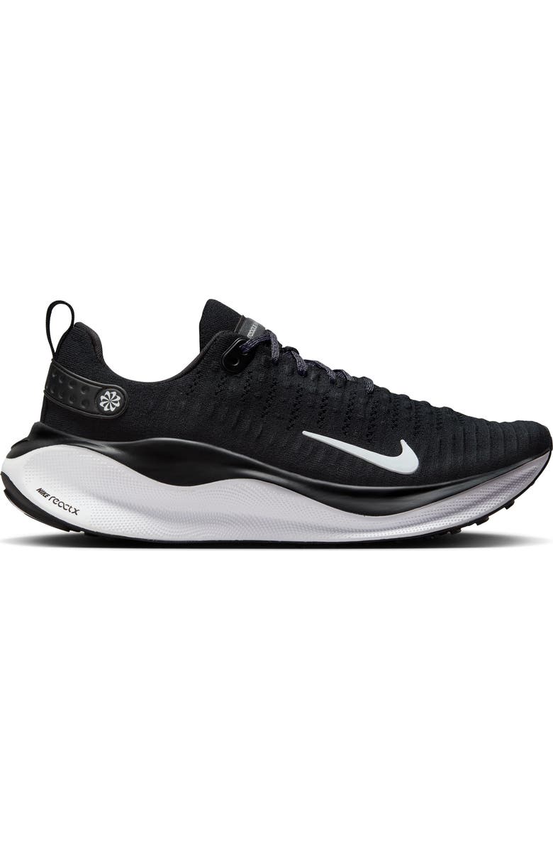 Nike InfinityRN 4 Running Shoe, Alternate, color, Black/ White