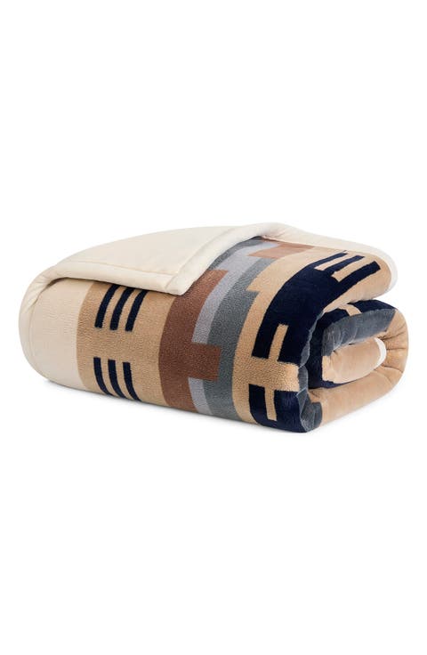 Shiprock Printed Plush Throw