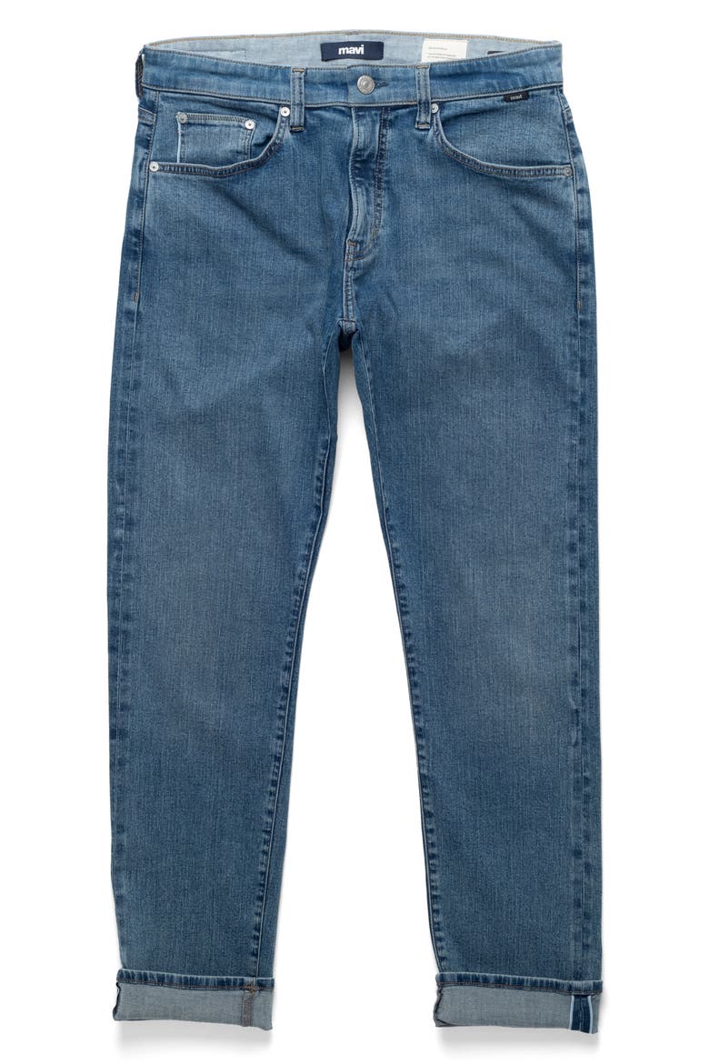 Marcus Slim Straight Leg Jeans, Alternate, color, LIGHT BRUSHED SELVEDGE