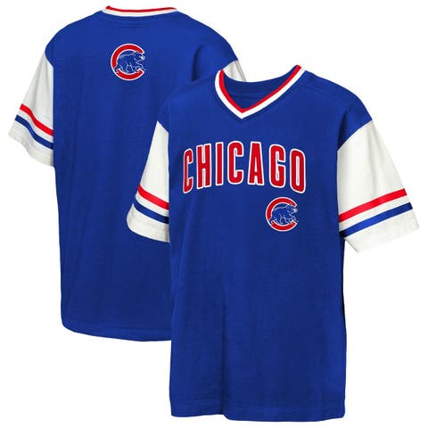 Youth Outerstuff  Royal Chicago Cubs Big League Base Runner Ringer T-Shirt