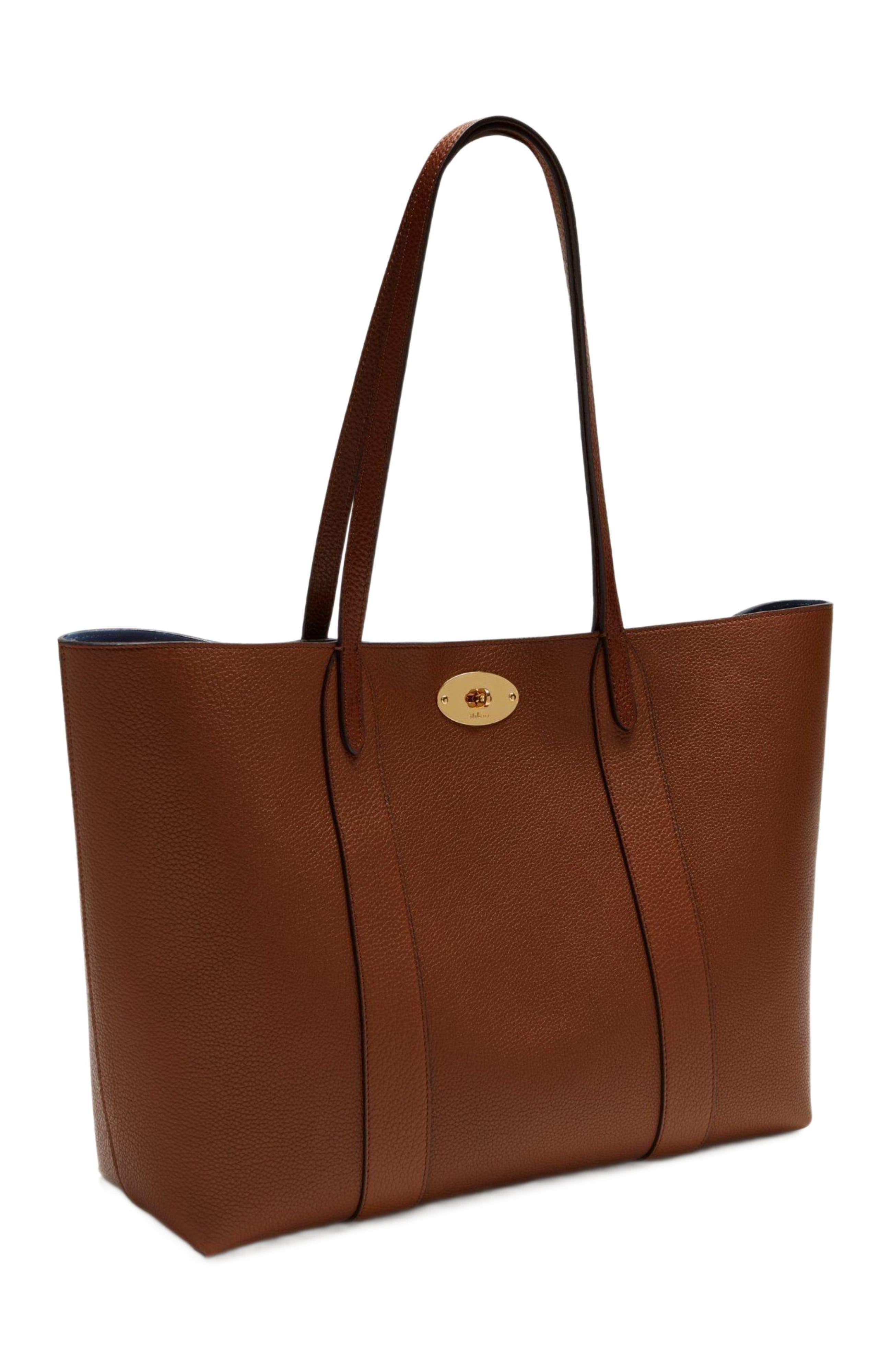Mulberry Bayswater Leather Tote, Alternate, color, Oak