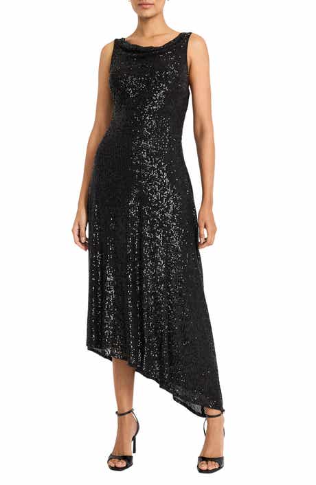 Maggy London Asymmetric Midi Dress