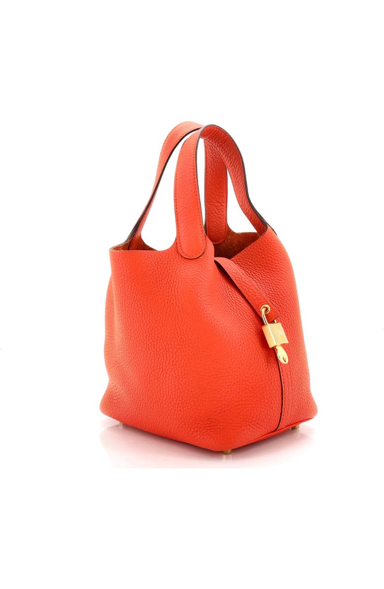 Pre-Owned Hermes Picotin Lock Bag Clemence PM, Alternate, color, Feu
