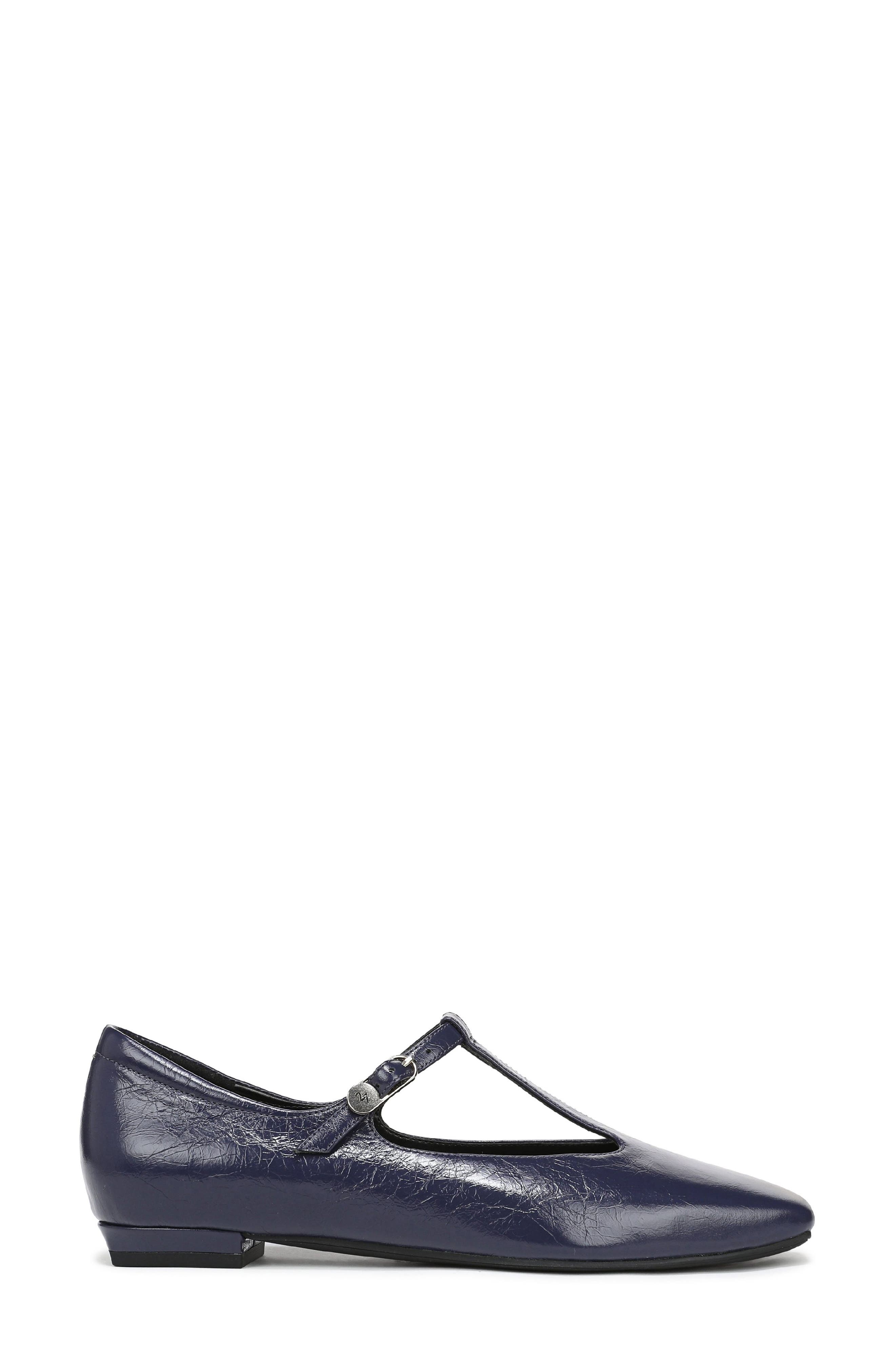 27 EDIT Naturalizer Bella T-Strap Flat, Alternate, color, Midnight Blue