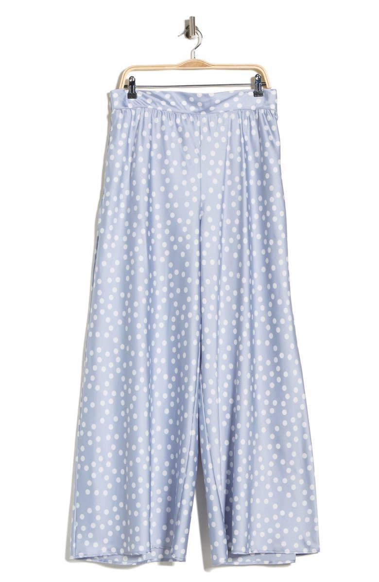 Renee C Polka Dot Satin Pants, Main, color, 
