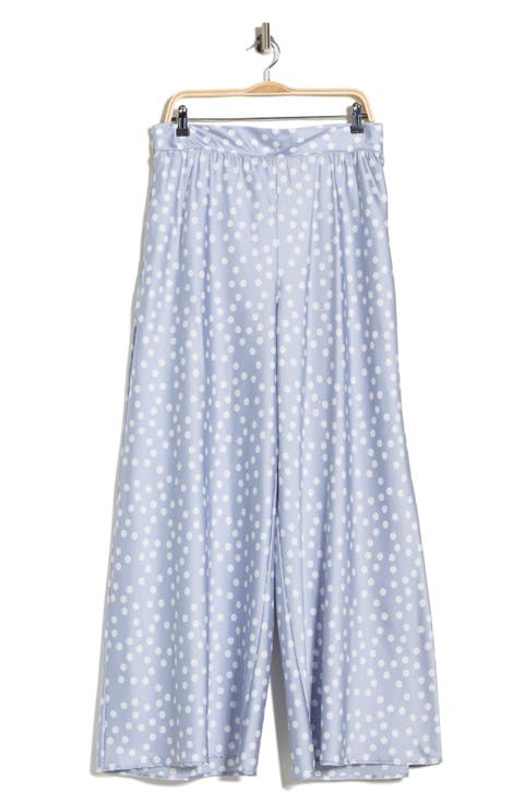 Polka Dot Satin Pants (Plus)