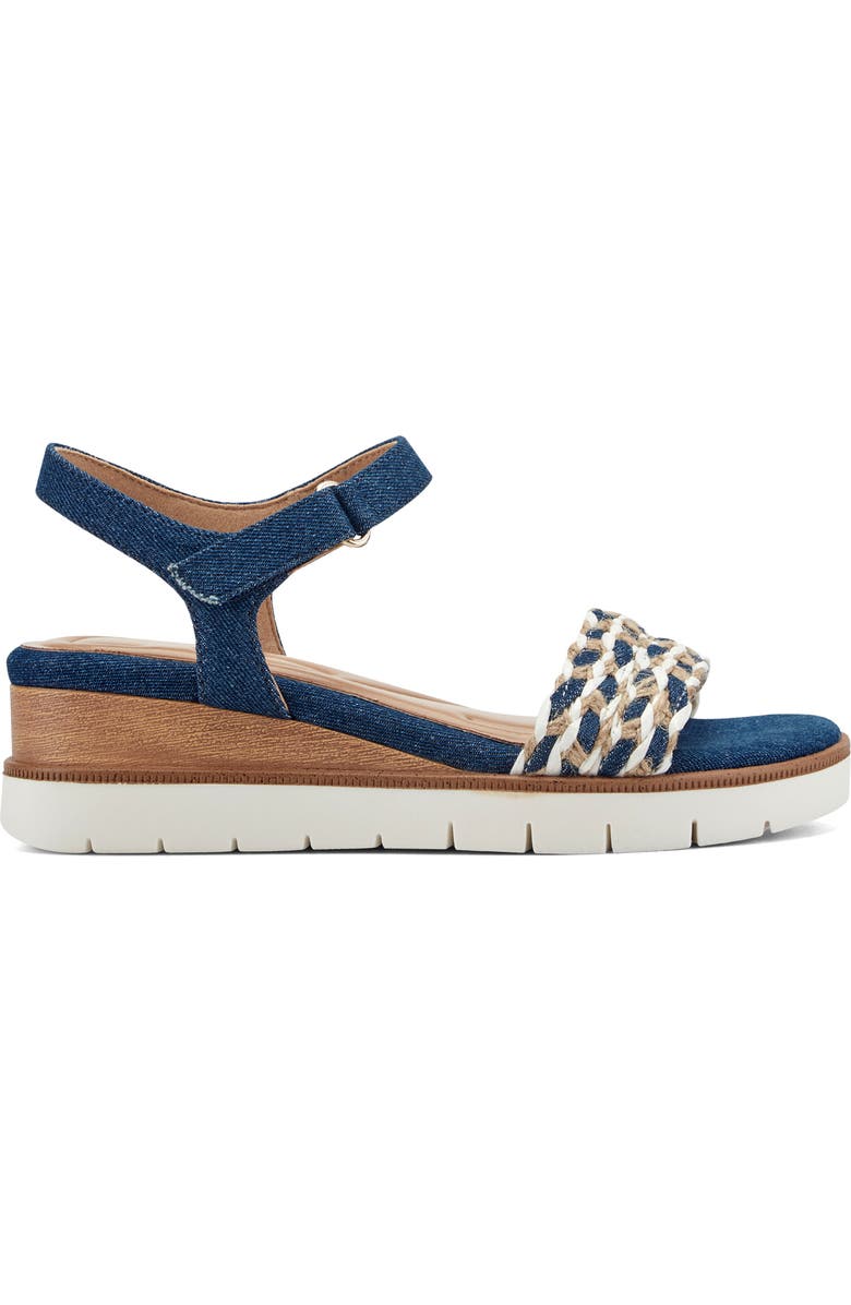 Easy Spirit Edythe Wedge Sandal, Alternate, color, Dark Blue
