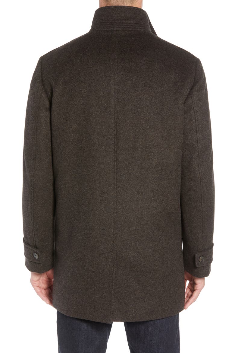 John W. Nordstrom® Hudson Wool Car Coat, Alternate, color, BROWN MELANGE