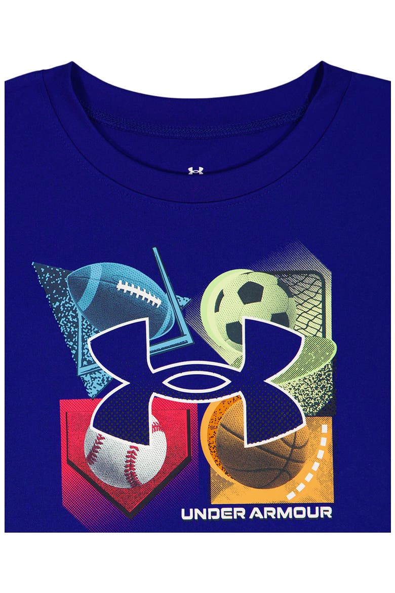 Kids' Tech 4 Baller Graphic T-Shirt & Shorts Set, Alternate, color, ROYAL