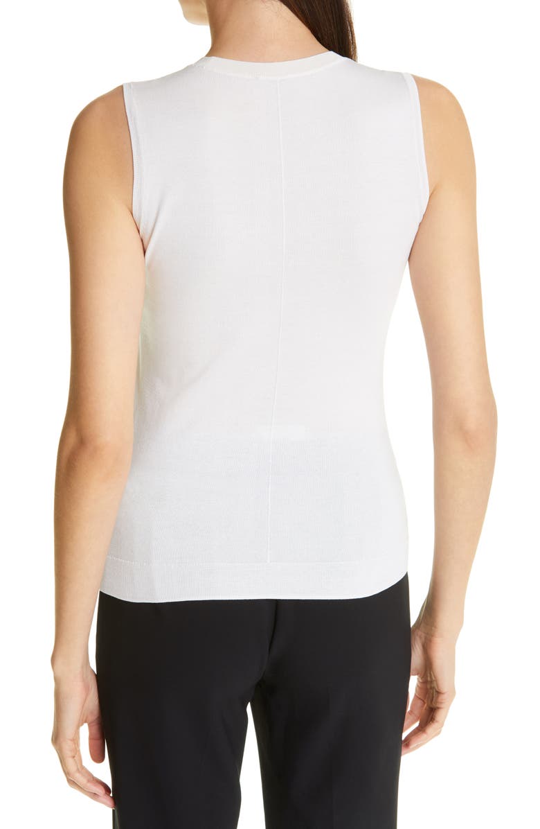 St. John Collection Fine Jersey Knit Shell, Alternate, color, 