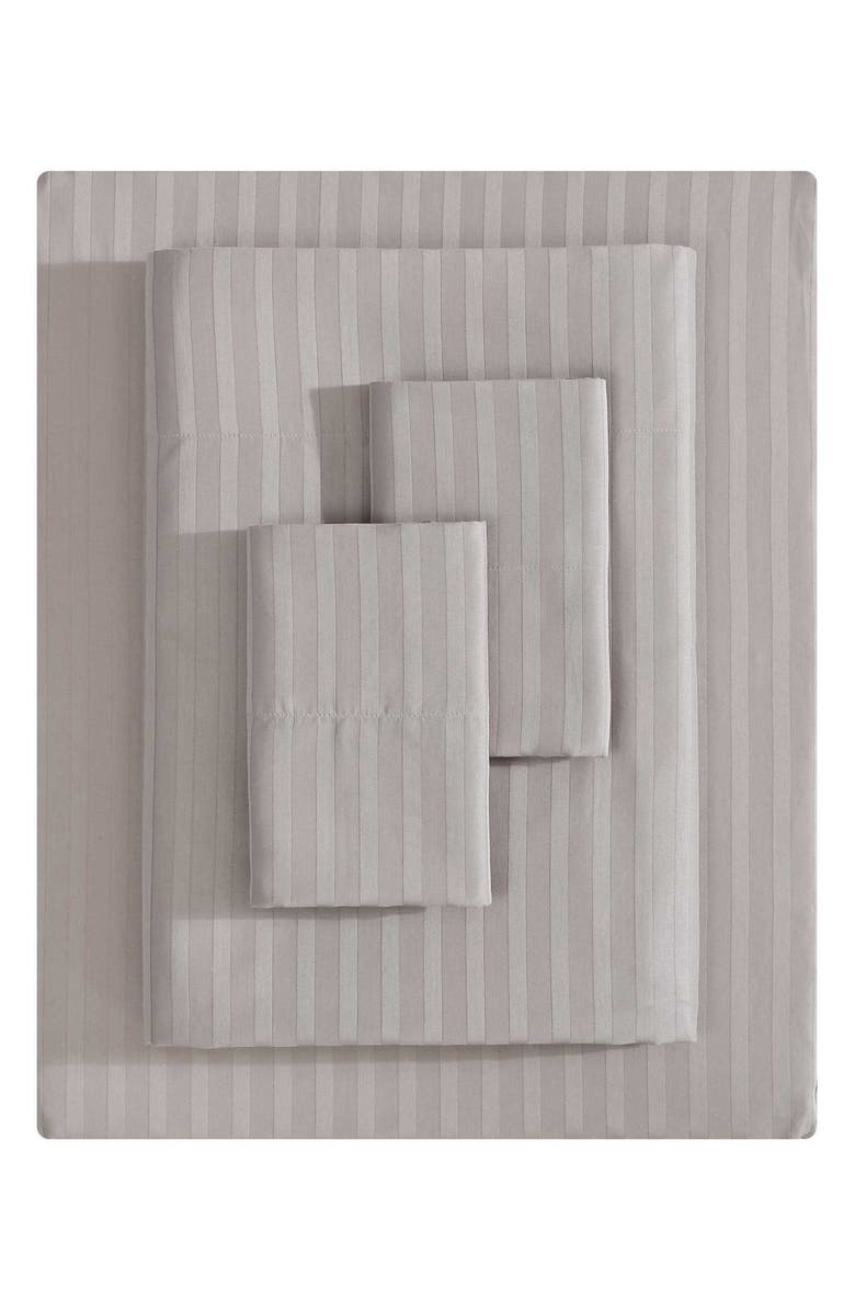 Vera Wang Dobby Stripe Sheet Set, Main, color, French Clay