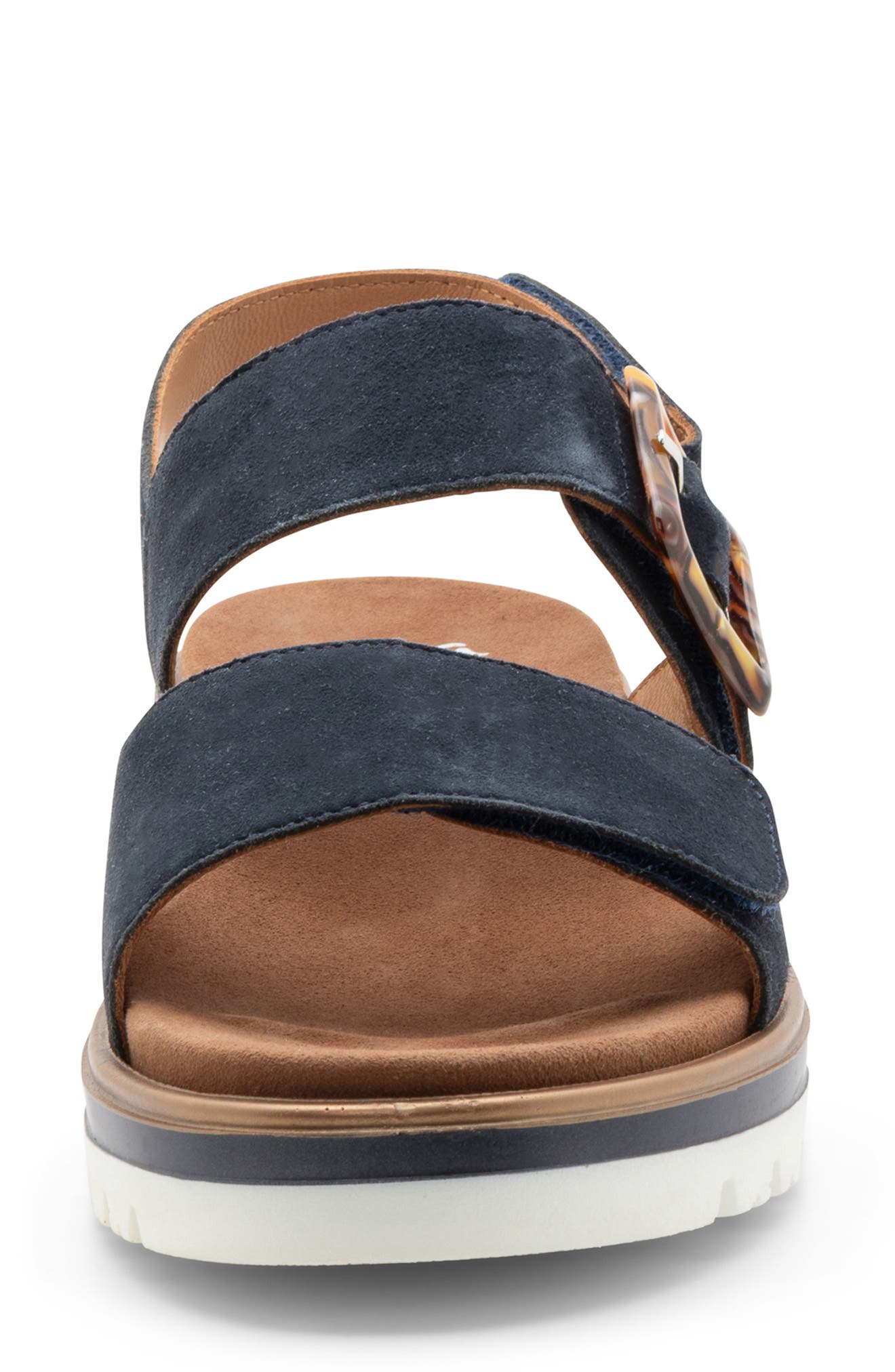 ara Marbella Slingback Platform Sandal, Alternate, color, Navy