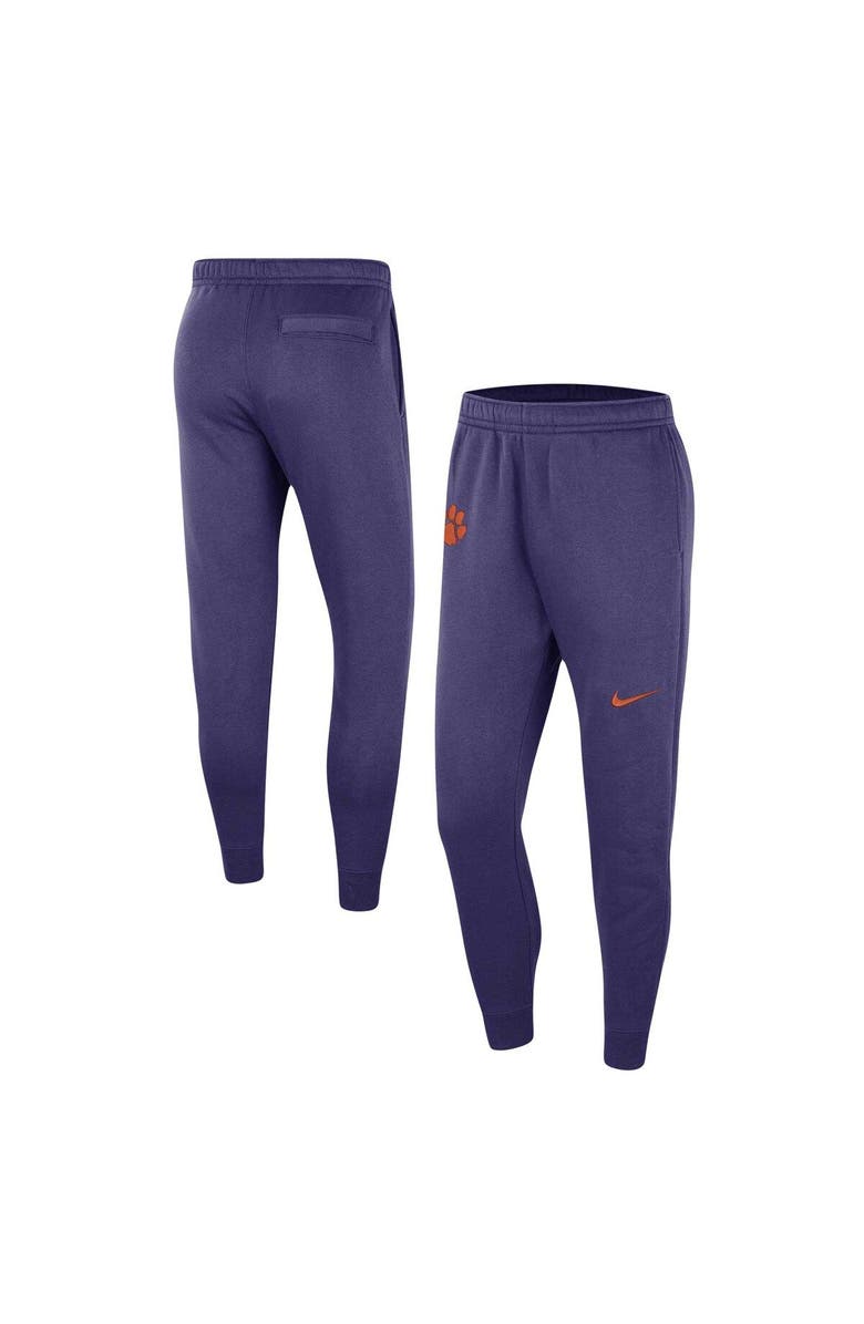 Nike Men's Nike Purple Clemson Tigers Club Fleece Pants, Main, color,