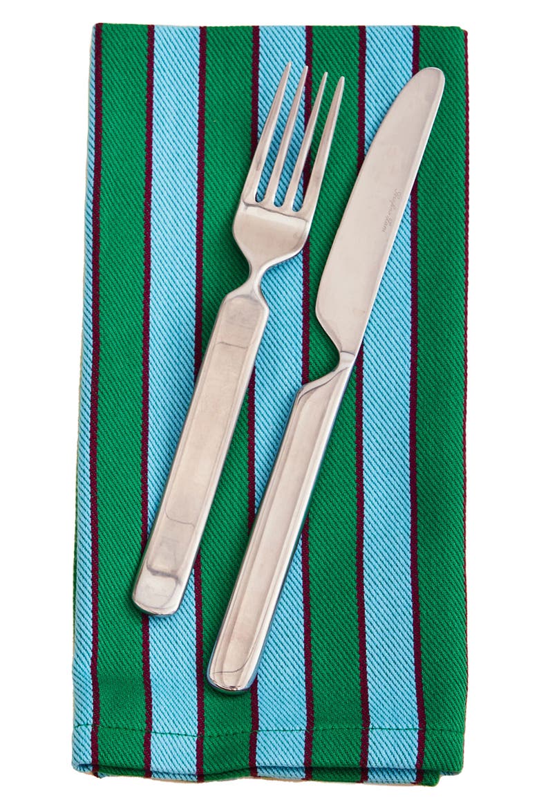 Stripe Napkin, Alternate, color, THYME