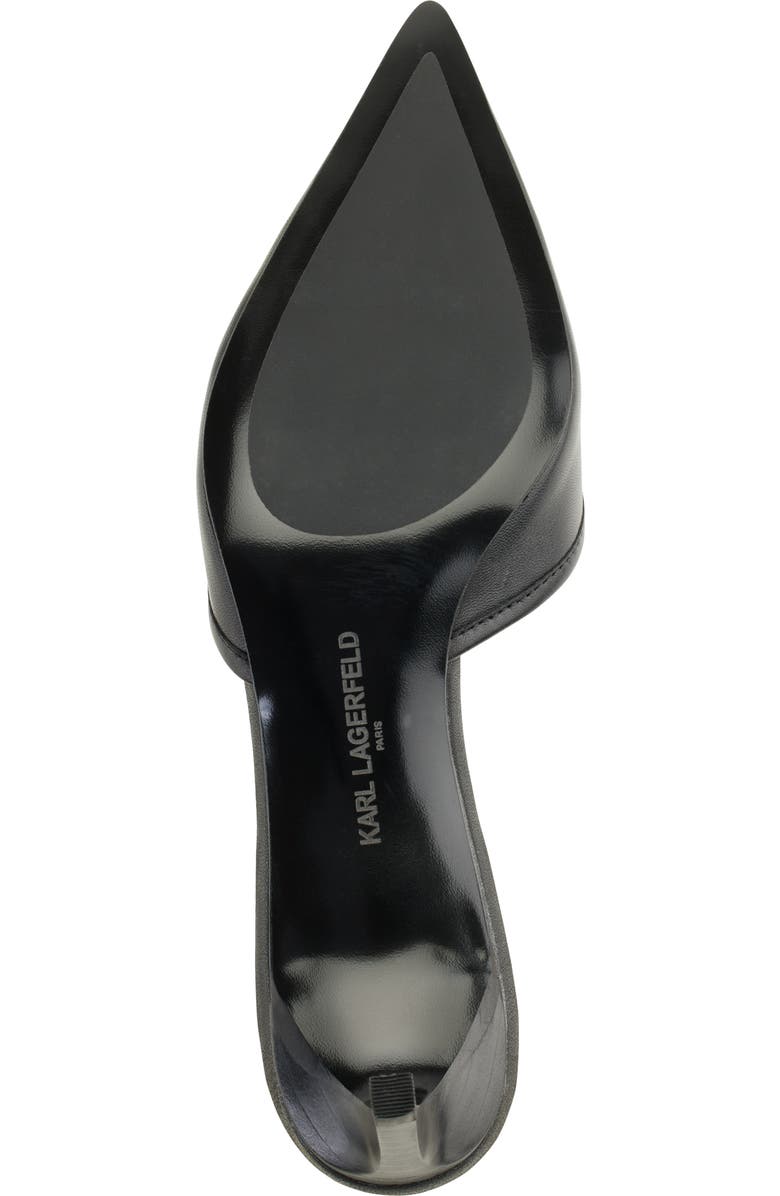 KARL LAGERFELD PARIS Sosie Crystal Pointed Toe Pump, Alternate, color,