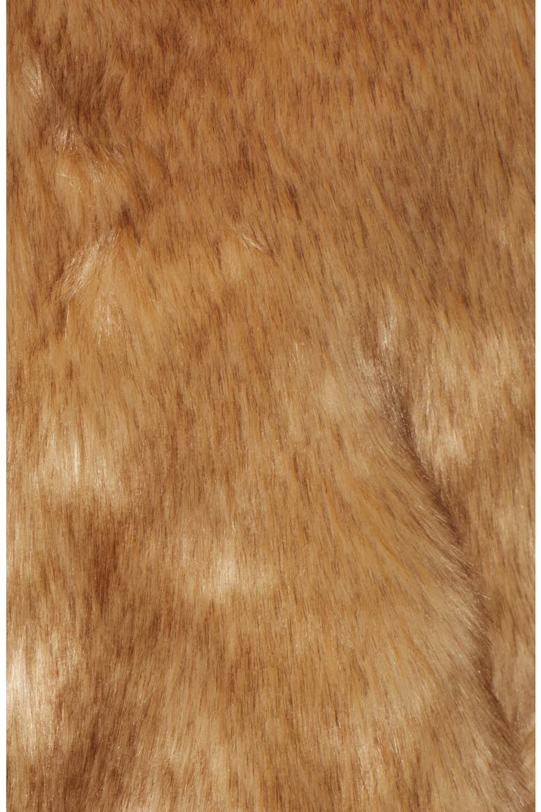 Faux Fur Crop Jacket (Nordstrom Exclusive), Alternate, color, TAN