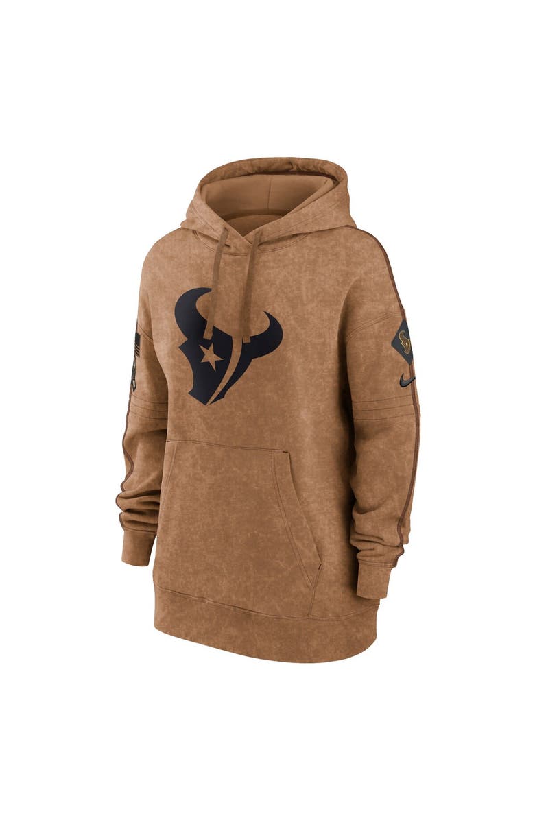Nike Women's Nike  Brown Houston Texans 2023 Salute to Service Pullover Hoodie, Alternate, color, 