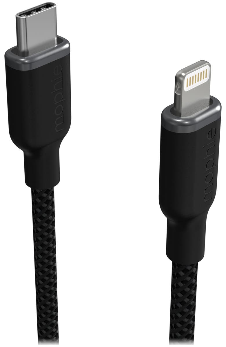 Cellhelmet USB C to Apple Lightning Cable 6ft, Main, color, Black