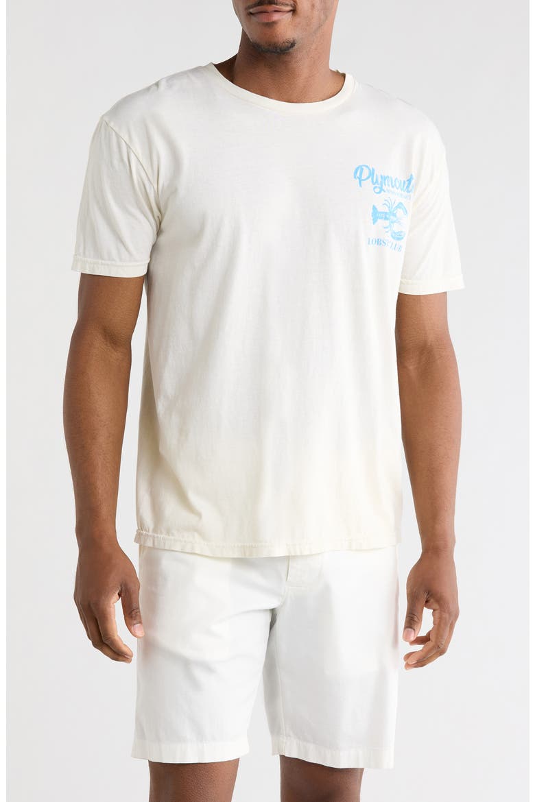 Plymouth Lobster Club Graphic T-Shirt, Main, color, WHISPER WHITE