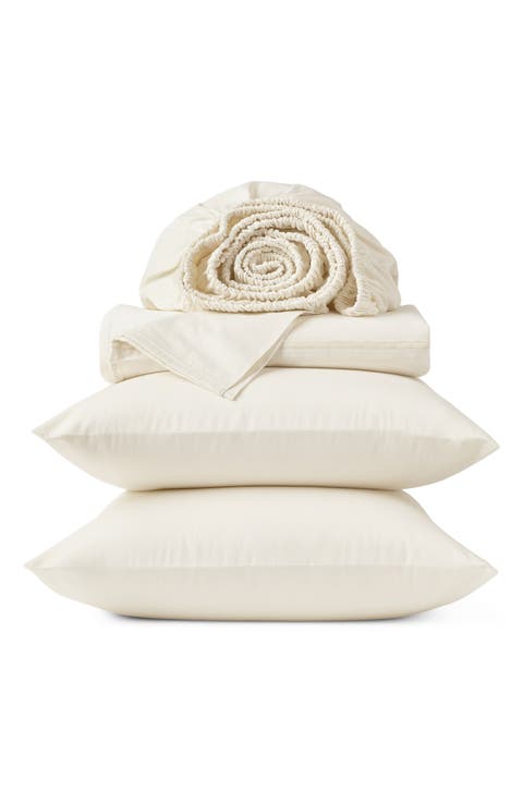Cloud Soft Organic Cotton Sateen Sheet Set