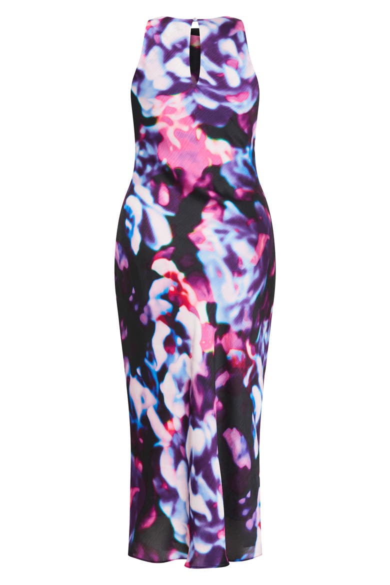 Abstract Print Sleeveless Sheath Dress, Alternate, color, NEON PRINT