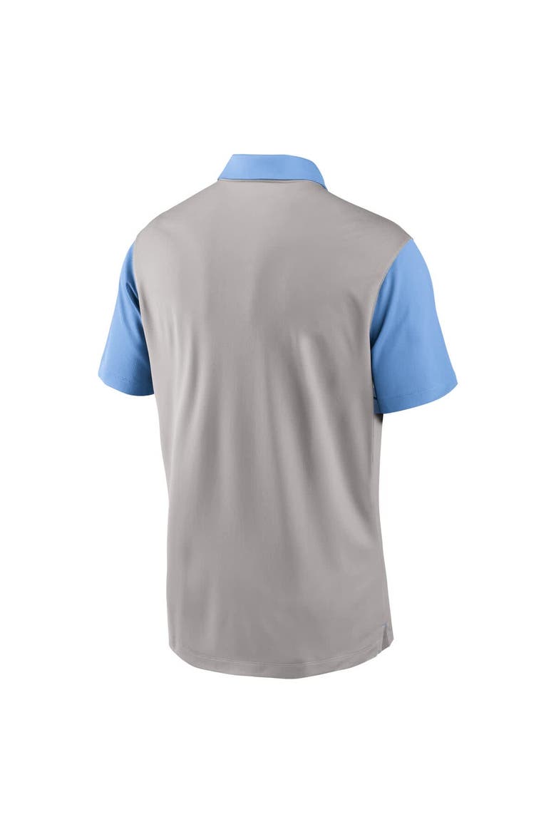 Men's Jordan Brand Gray/Carolina Blue North Carolina Tar Heels Vapor Dri-FIT Polo, Alternate, color, Gray